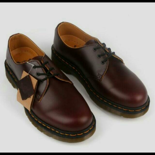 Dr Martens Model 1461 Wine Red Men s Fashion Footwear Boots on
