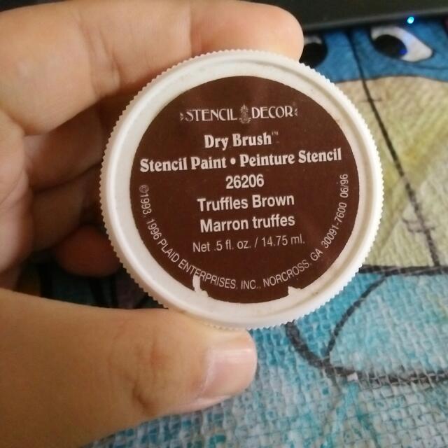 Stencil Decor Dry Brush Stencil Paint Colour Code 26206 Trufflse
