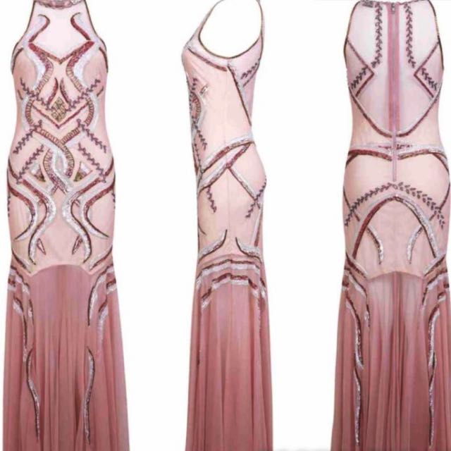 miss selfridge embellished maxi dress
