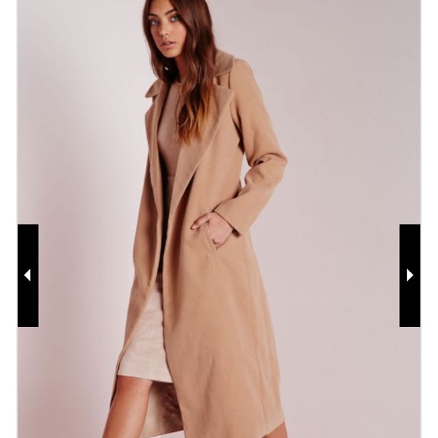 Missguided Camel Coat Women s Fashion Coats Jackets and