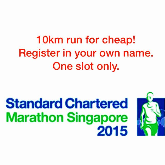 (Reserved) 10km Run in Standard Chartered Marathon 2015, Men's Fashion