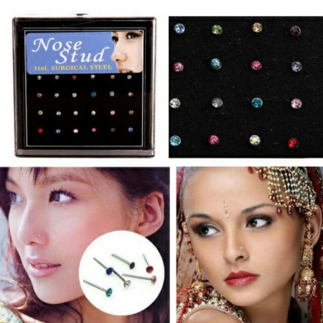 Nose Studs, Women's Fashion, Jewelry & Organisers, Earrings on Carousell