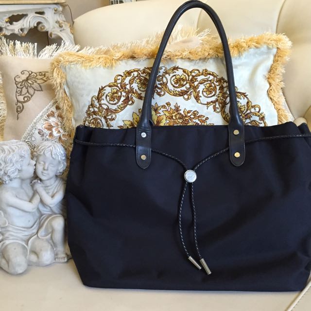 SALES Authentic Agnes B Nylon Tote Bag