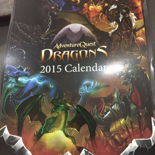 Aqw 2015 Calendar(Codes not used yet), Hobbies & Toys, Toys & Games on