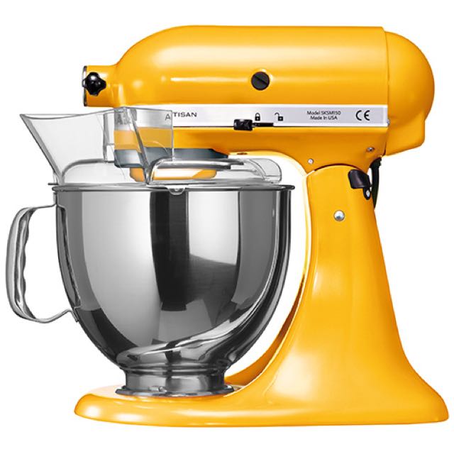 yellow kitchenaid hand mixer