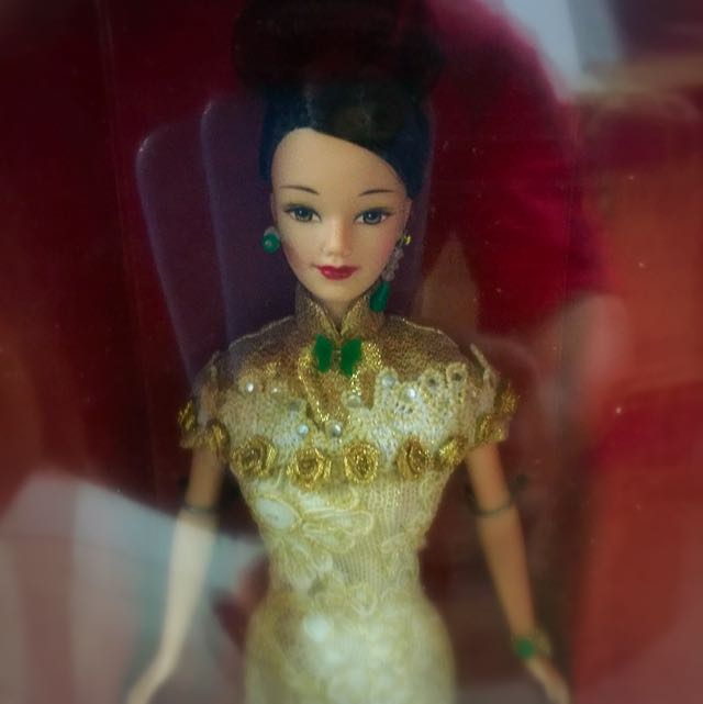 golden qipao barbie