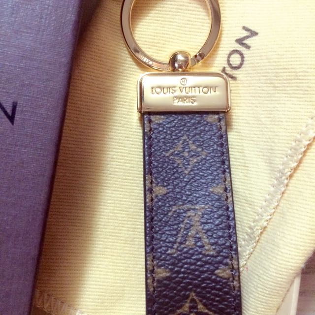 LOUIS VUITTON Louis Vuitton Porto Clé Dragonne Monogram Key Holder