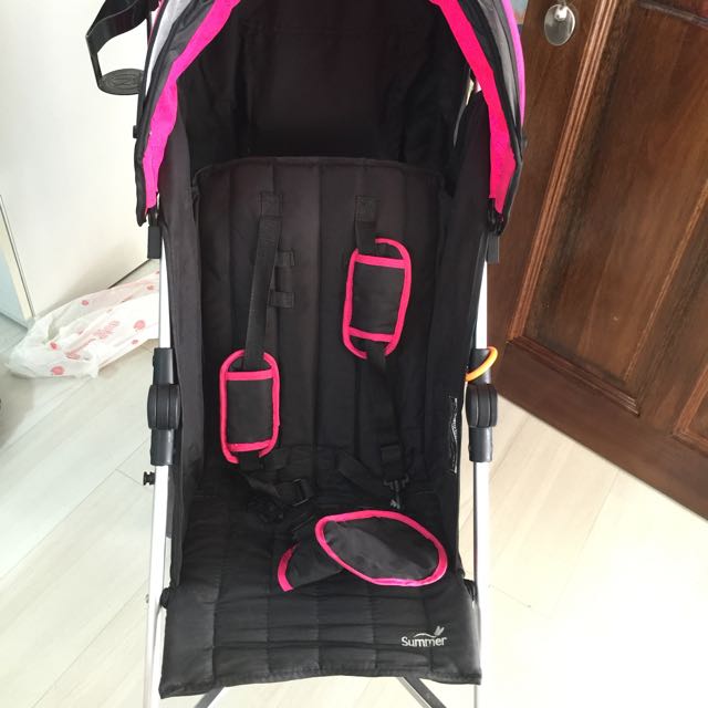 summer infant 3d lite convenience stroller hibiscus pink