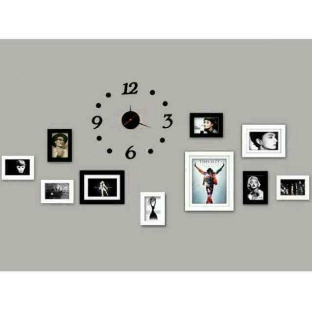 Wall Clock Photo Frames Furniture On Carousell