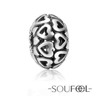 郵寄免運☆正品現貨☆ SOUFEEL 索菲爾 925純銀串珠 心連心 悸動 Pandora 基礎手鍊手環適用