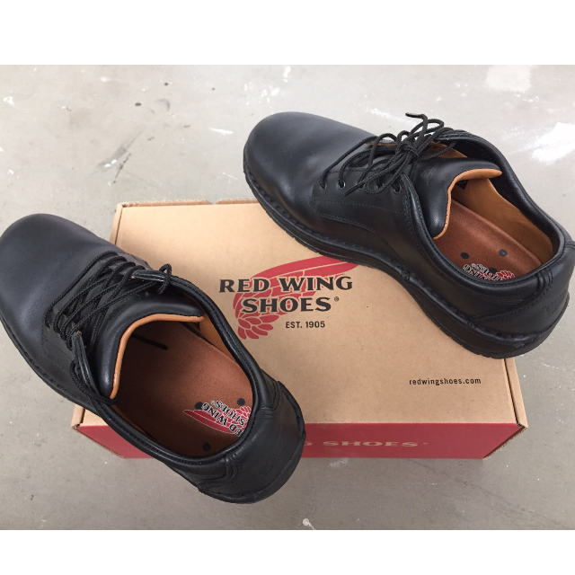 Authentic RedWing 8703 Genuine Oxford Black Leather Work Shoes, Men's