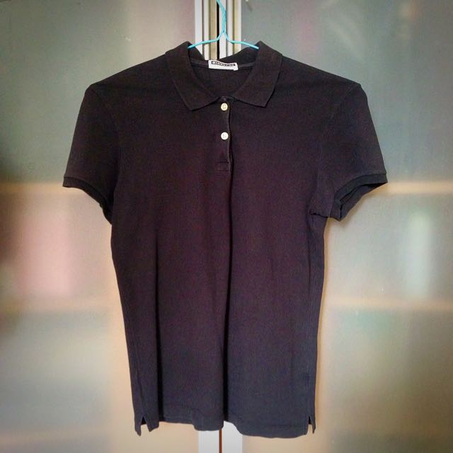 black polo tee ladies
