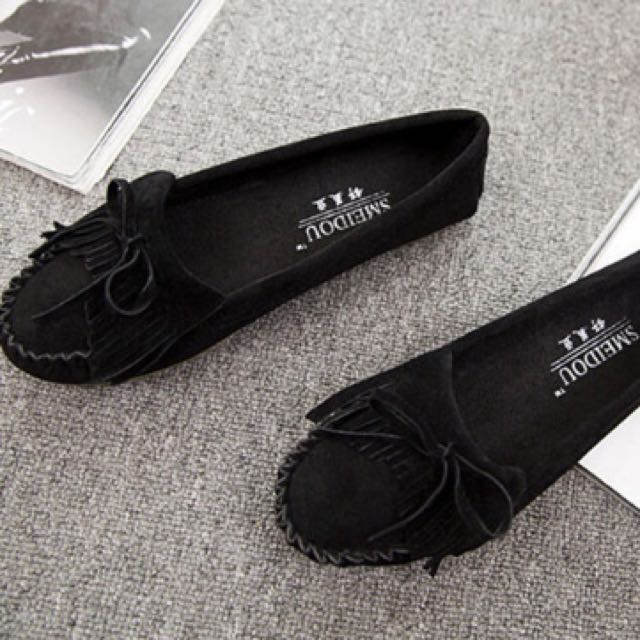 Black Covered Shoes, Women's Fashion on 