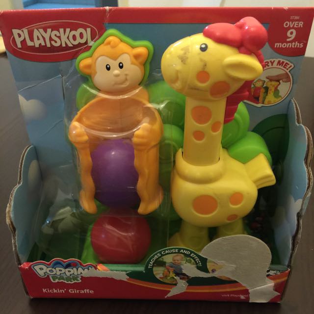 NEW PLAYSKOOL POPPIN PARK KICKIN GIRAFFE Baby TOY 9 MONTHS 