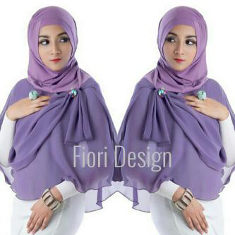 Fiori Swarovsky Jilbab Kerudung Instan Fiori Brooch Swarovsky