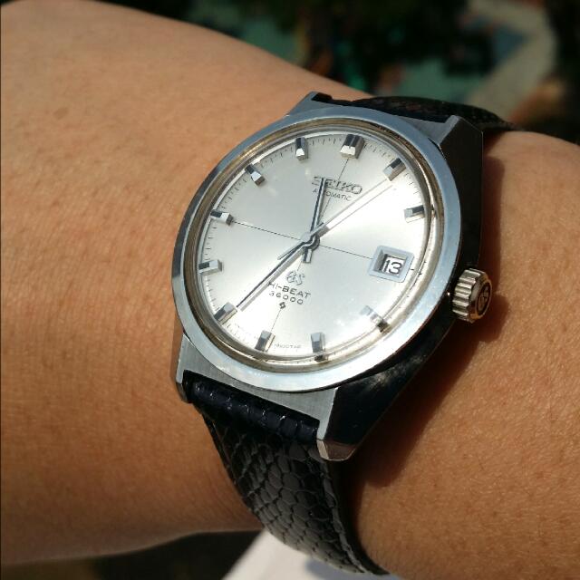 ONE PIECE ONLY. Grand Seiko 6145-8000 Rare Cross Hair Dial 36000 HI BEAT,  Mobile Phones & Gadgets, Wearables & Smart Watches on Carousell