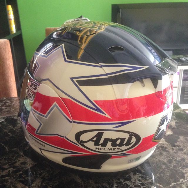 Arai RX7 RR5 Colin Edwards Navy Tribute Car Accessories on