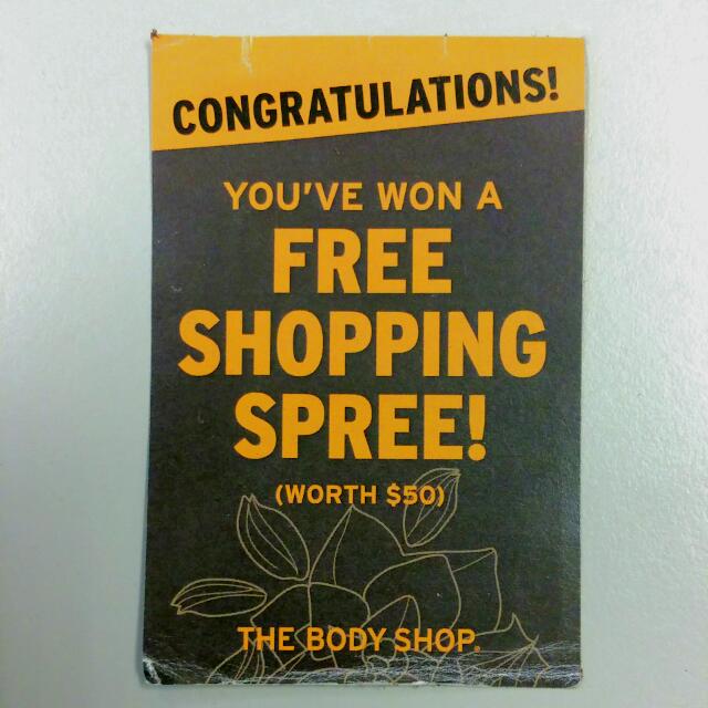 Body Shop S50 Voucher, Tickets & Vouchers, Vouchers on Carousell