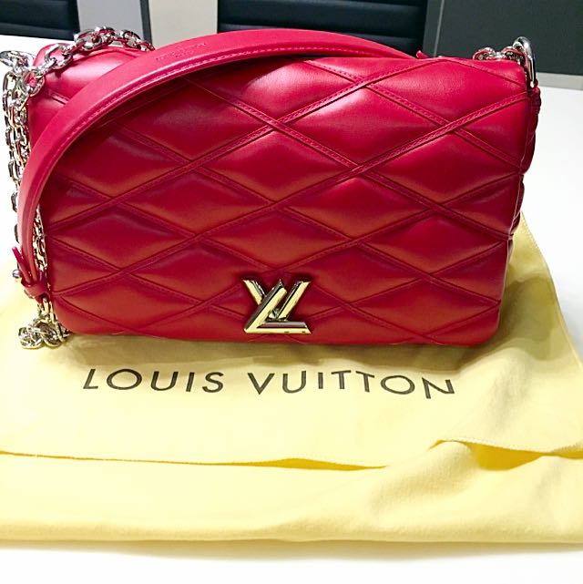 Louis Vuitton GO-14 Malletage PM - Red Shoulder Bags, Handbags