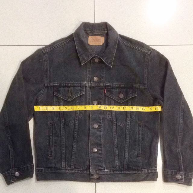 vintage black levis denim jacket