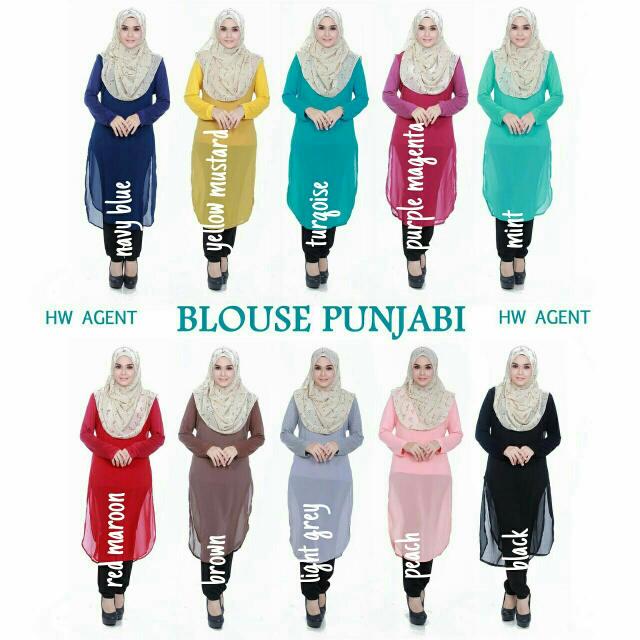Punjabi Blouse Muslimah, Women's 
