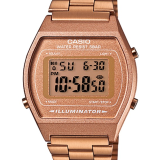 Casio Ladies Rose Gold Stainless Steel Digital Watch B640WC-5A