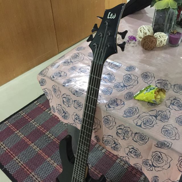 5string ESP LTD B55 BASS GUITAR, Hobbies & Toys, Music