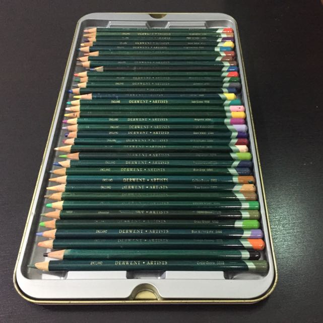 Derwent Artists Colour Pencils 36s Pack, Hobbies & Toys, Stationery & Craft, Stationery & School