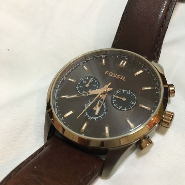 Fossil WALTER BROWN LEATHER WATCH Mobile Phones Gadgets Wearables Smart Watches on Carousell