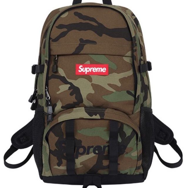 supreme logo backpack