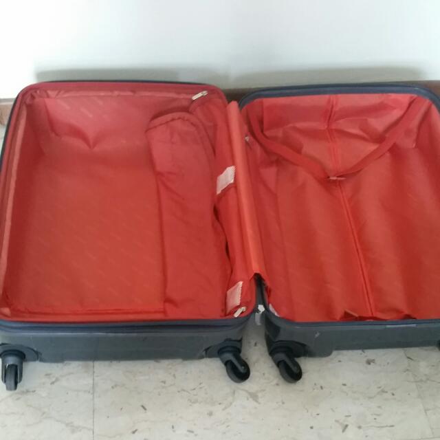 American Tourister Crystalite Luggage (Dark Grey) Baggage Portable CarryOn Big XL Large