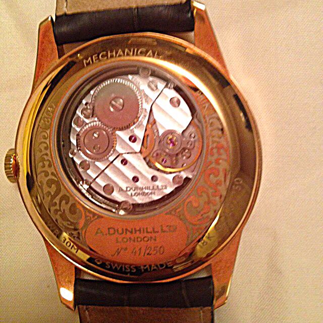 DUNHILL XCENTRIC 18K YELLOW GOLD WATCH LIMITED EDITION No. 41/250