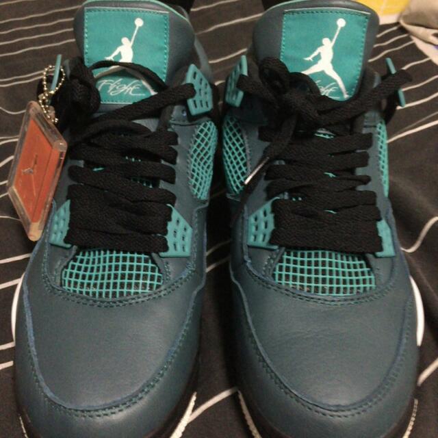 S 80 BNIB Air Jordan IV AJ4 Retro Teal Women s Fashion Footwear Sneakers on Carousell