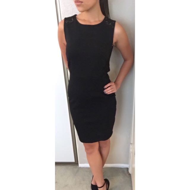 H M Lace Back Business Casual Dress Women S Fashion On Carousell