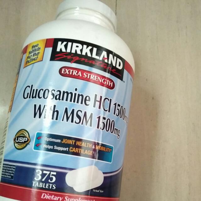 Kirkland Signature Extra Strength Glucosamine HCI 1500mg, With MSM 1500