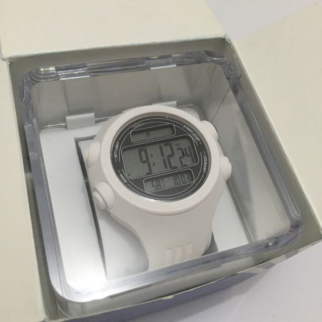 adidas white digital watch