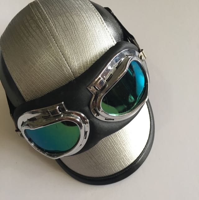 Cool Helmet With Goggles Attached, Health & Nutrition, Face Masks