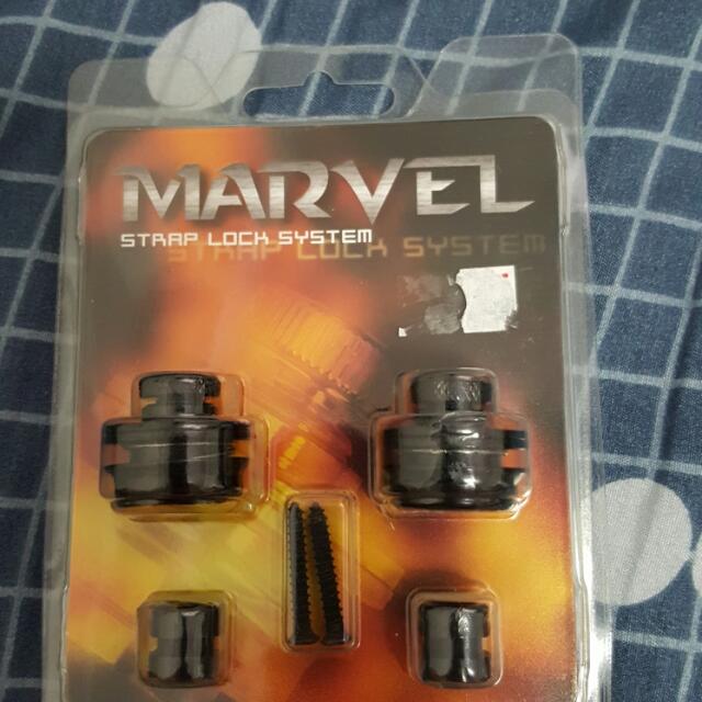 Heavy Duty Marvel Guitar Straplock System, Hobbies & Toys, Music