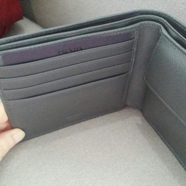 PRADA MEN WALLET (WITH COIN POUCH), Men's Fashion, Watches