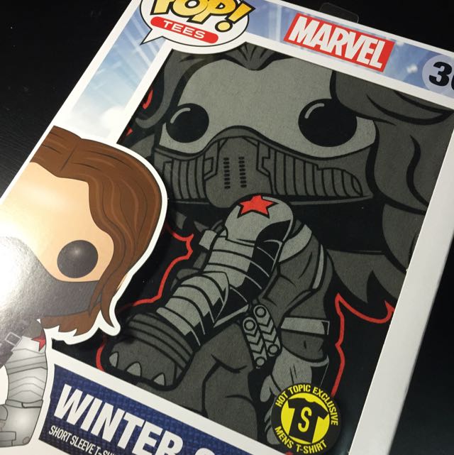 Funko Marvel Pop Tee Shirt T Shirt Captain America Winter