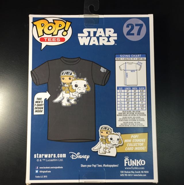 Funko Star Wars V Pop Tee Shirt ! S 