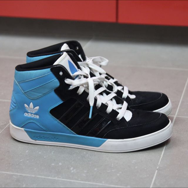 Adidas Originals Hard Court Hi Top Teal black white Rare