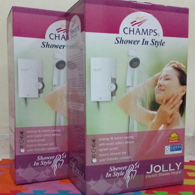 Two (02) BNIB Champs VAJ700 Series: Jolly Electric Shower Water Instant ...