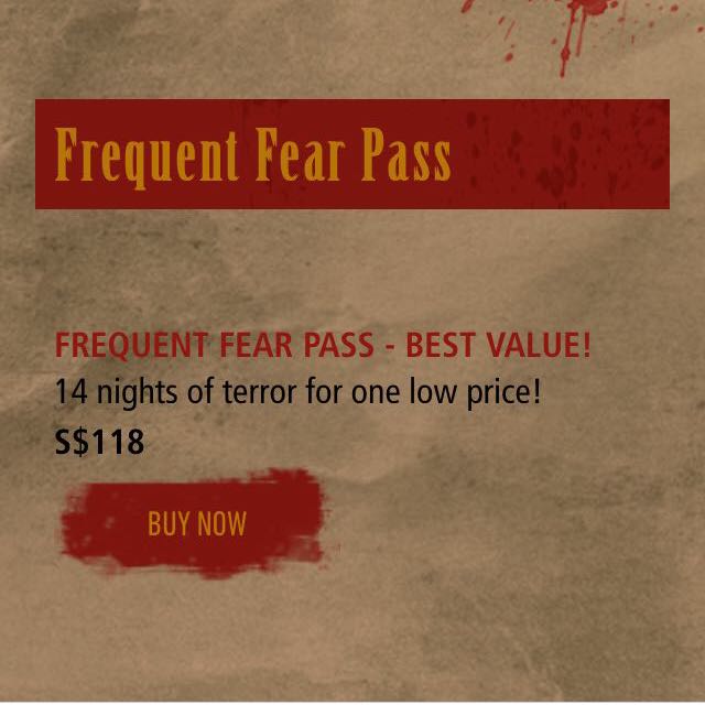 Frequent Fear Pass Halloween Horror Night 5 USS, Tickets & Vouchers