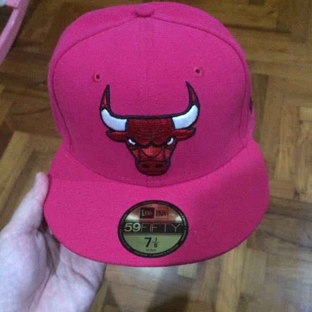 pink chicago bulls hat