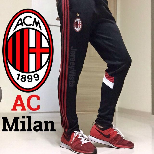adidas AC Milan Soccer Training Pants Men's, Men's Fashion, Activewear on  Carousell