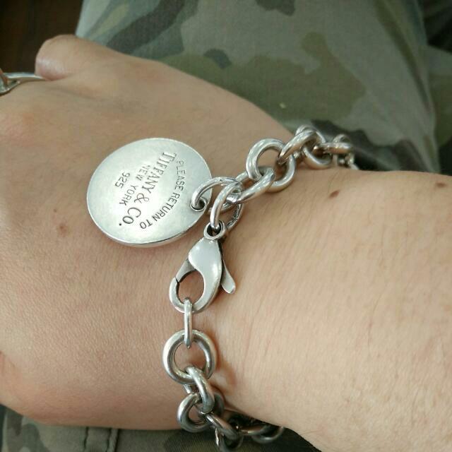 tiffany round tag bracelet