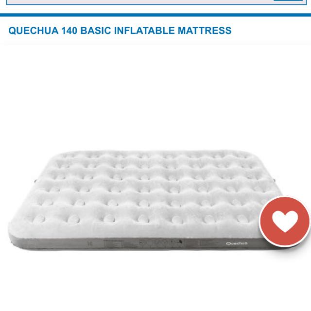 decathlon inflatable bed