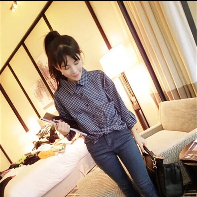 Korean style boyfriend shirt outlet