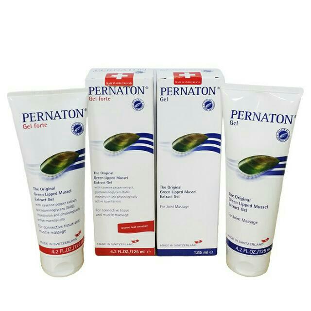 Pernaton Gel Gel Forte The Original Green Lipped Mussel Extract Gel For Joint Care Joint Heal From Switzerland 125ml Health Beauty On Carousell
